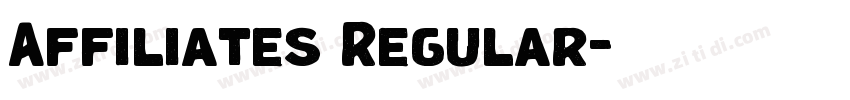 Affiliates Regular字体转换